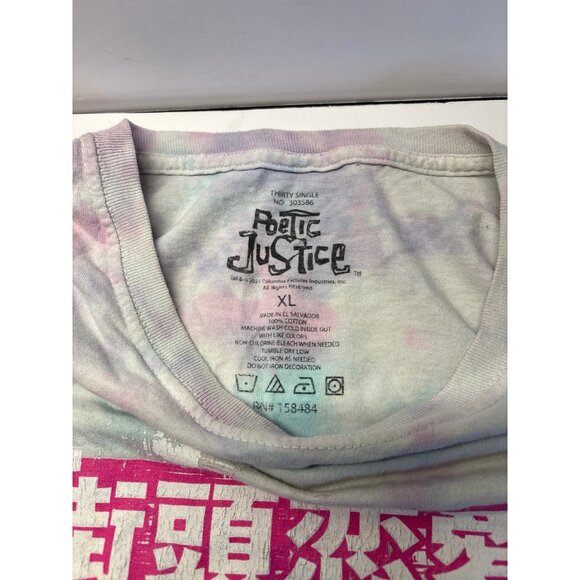 Poetic Justice Tupac Tie Dye T-Shirt XL Hip Hop Rap Movie Graphic Tee - Picture 3 of 7